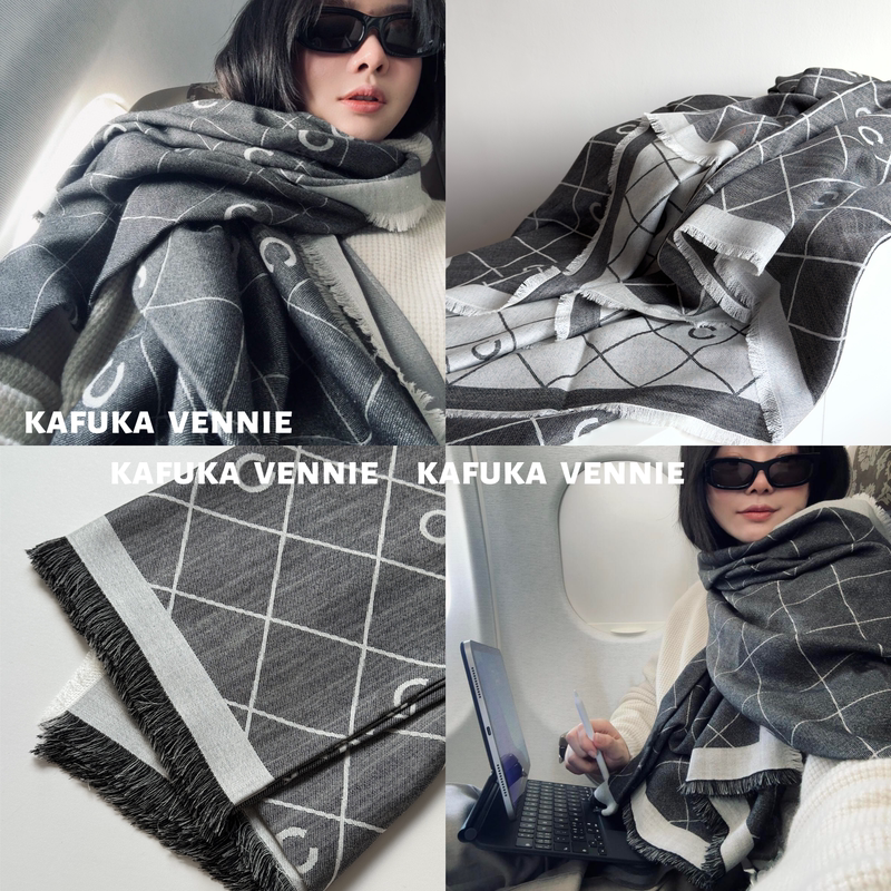 Vennie 7/13-25P Gentle Plaid Large Square Scarf for Women, Thin Tassel Shawl, All-Season Air-Conditioned Room Scarf Vennie 7/13-25P Gentle Plaid Large Square Scarf for Women, Thin Tassel Shawl, All-Season Air-Conditioned Room Scarf