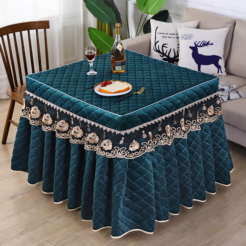 Baking fire cover set square double face suede thickened garnter electric stove hood cover new skirt-style mahjong machine cover toasted fire cover