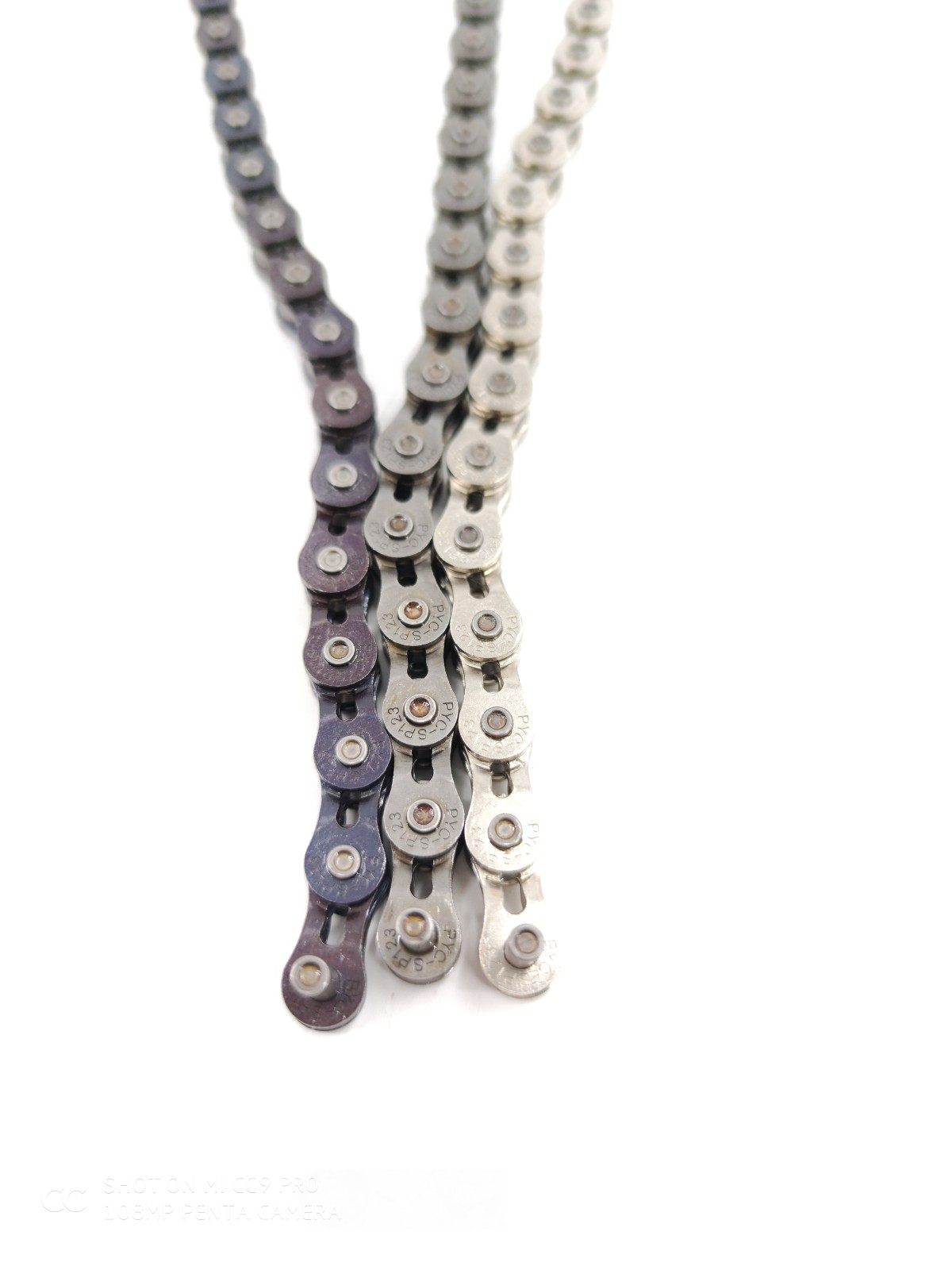 100% made in Taiwan PYC SP123 BMX half chain Half chain Ultra-light hollow is lighter than eclat