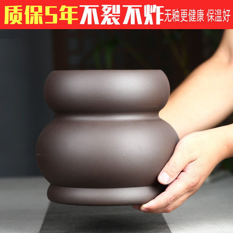 Stone needle moxibustion jar Purple Sand Moxibustion Tank Warm Yang Jar Large Jar Belly Navel Moxibustion Tank Driving Cold And Wet Pain Preparation Jars Baushen Mushrooms Moxibustion Jar