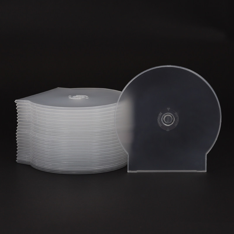 High-quality thickened CD box VCD DVD plastic disc box burning disc box semicircular box is not easy to break