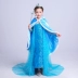Váy công chúa băng giá cộng với cô gái nhung váy mùa thu và mùa đông Váy trẻ em Aisha Aisha thích váy mùa đông cát