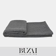 nhà thiết kế vải vải Đà chăn mền mềm giản dị váy mô hình phòng sofa giường chăn màu xám đan chăn - Ném / Chăn