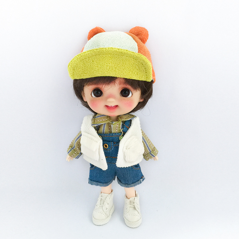 ob11 baby clothes 8 minutes 12 bjd Duck Tongue Cap Molly GSC Horse Chia Pants Shirt Clothing Suit