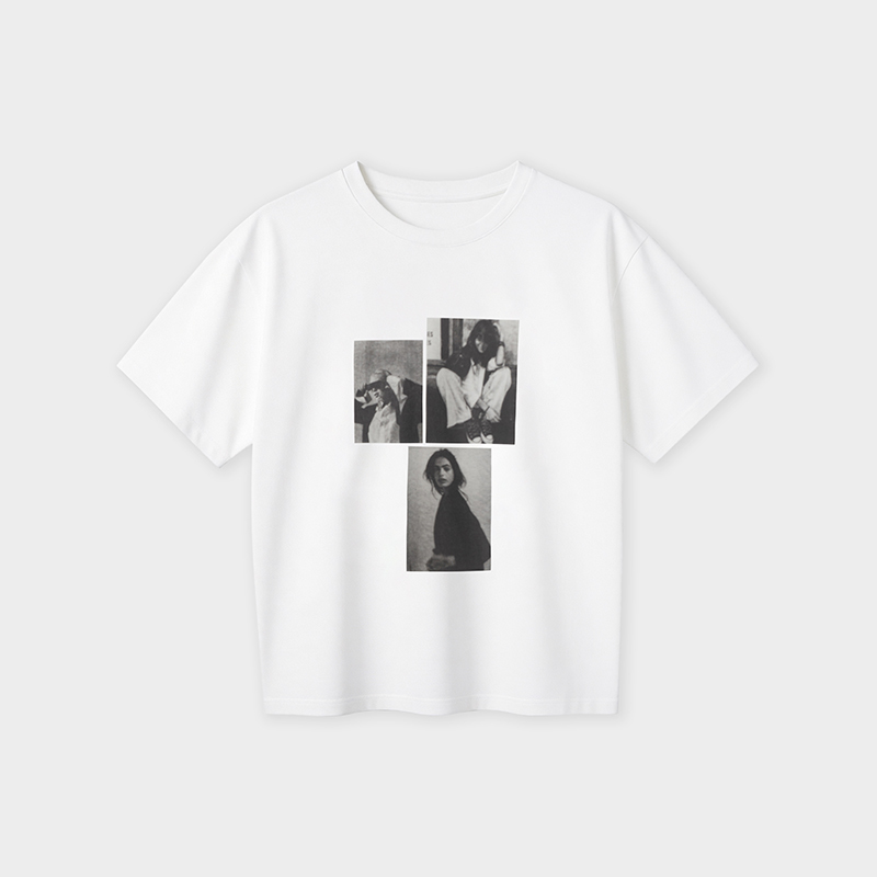 Miss Couleur Retro Character Print Short-Sleeved T-Shirt Fashionable Loose Top Mc26Ss031 Miss Couleur Retro Character Print Short-Sleeved T-Shirt Fashionable Loose Top Mc26Ss031