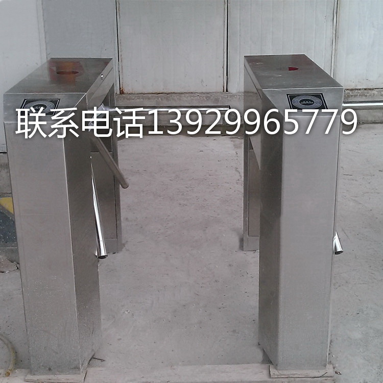 Construction site employee channel real-name system three-roller gate ic card access control attendance channel two-way stainless steel three-bar gate