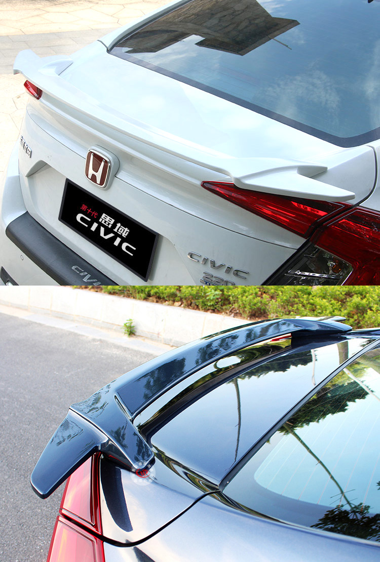 Đuôi xe thế hệ mười sửa đổi Honda mới Civic chuyên dụng cánh cố định miễn phí không cánh phá hủy cài đặt không đuôi phá hủy đuôi lướt gió ertiga 2020