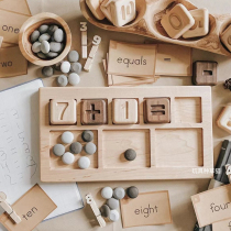 Digital computing board multi-function addition and subtraction practice board childrens blind writing board tray kindergarten early education educational toys