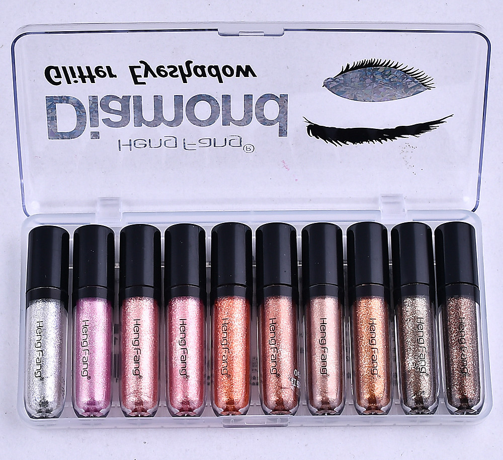 Phấn mắt dạng lỏng Heng Phường Chất lỏng được khuyên dùng Trứng Shiny Diamond Liquid Eye Shadow Lying Silkworm Eye Drops Eye Makeup 10 Bộ - Thuốc nhỏ mắt nemydexan nhỏ mũi