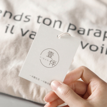 High-end clothing tag custom clothes label logo design custom trademark universal listed womens elevator custom-made