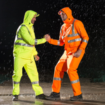 Andy D012 C001 fluorescent yellow orange raincoat Alternative model D763 C890 highlight reflective raincoat