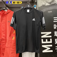 Adidas, футболка, быстросохнущий спортивный костюм для спортзала для тренировок, короткий рукав