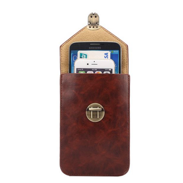 Túi đựng điện thoại di động 6 inch Huawei Mate8 Túi đeo chéo NXTAL10 phần dọc treo thắt lưng da bao da điện thoại di động túi đeo mỏng nam 9 túi đựng điện thoại đeo hông