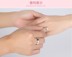Nhẫn kim cương giả đạo cụ cưới nhẫn nhẫn nam và nữ đôi nhẫn kim cương trang sức nhẫn cưới mô phỏng cặp miệng sống nhẫn đôi đẹp Nhẫn