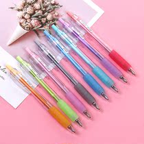 Color press gel pen to take notes Special creative small fresh simple 0 5mm color pen student with 8-color set