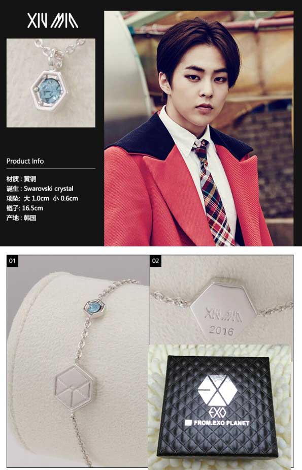 EXO Collective Wu Shixun Can Lie Bian Boxian Xung quanh cùng một đoạn Đơn giản vòng đeo tay tại chỗ Cặp đôi vòng đeo tay Hộp quà tặng - Vòng đeo tay Clasp vòng đá phong thủy