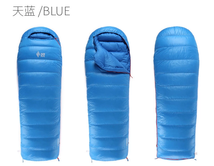 Đen băng phong bì ngoài trời xuống túi ngủ A400 A700 A1000 A1500 siêu nhẹ vịt xuống khâu mới - Túi ngủ túi ngủ văn phòng