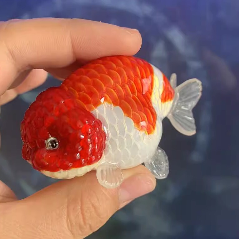 Handmade Goldfish Figurine Model for Desktop Decoration, Can Be Drilled to Make Car Hanging Ornaments, Bag Charms, and Aquarium Decorations Handmade Goldfish Figurine Model for Desktop Decoration, Can Be Drilled to Make Car Hanging Ornaments, Bag Charms, and Aquarium Decorations