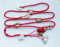 Natural Jade jade zodiac pig rat cow Tiger Rabbit Dragon Snake Horse Sheep Monkey dog chicken brave red waist chain ox transport