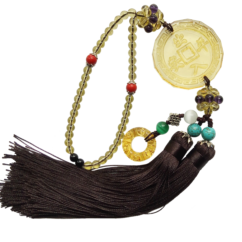 Crystal Car Pendant Great Compassion Mantra