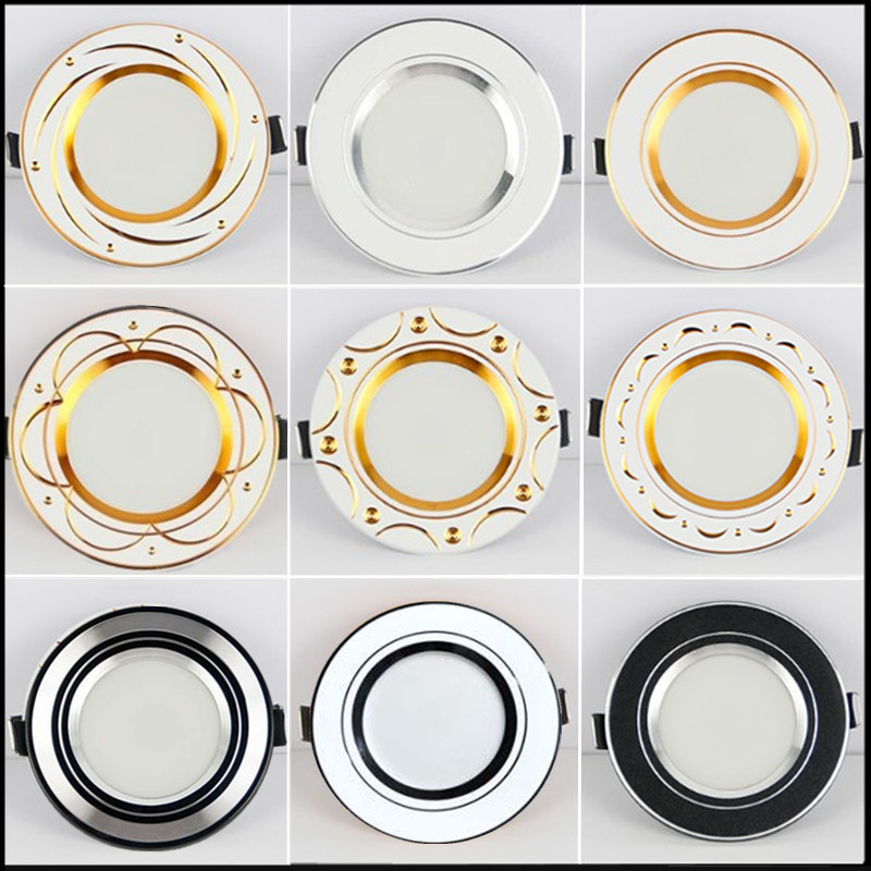 Cylinder light LED ceiling lamp Embedded home 5W Three-color changing light Living room Bedroom hanging ceiling Ceiling Hole Light Cat Eyellamp Spotlight