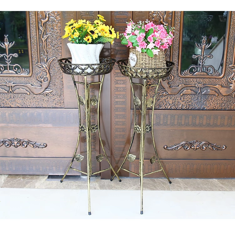 Ban công sắt châu Âu hoa đứng thân cây xanh treo hoa lan thịt chậu hoa sàn kệ nhiều tầng phòng khách trong nhà hoa giá đặc biệt - Kệ tủ sách đẹp