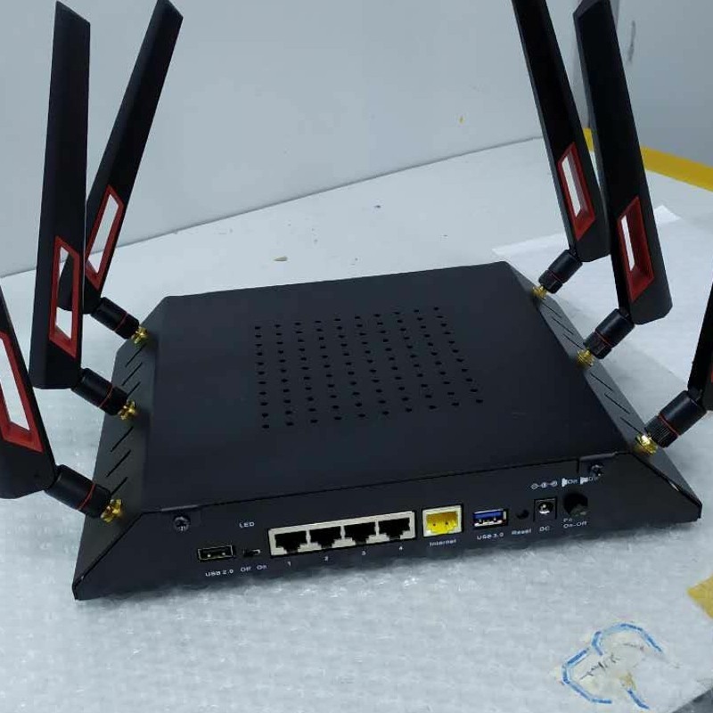 The US R8000 motherboard 3 - band AC320Mx6 gigabit port game wireless router WiFi warranty for one year