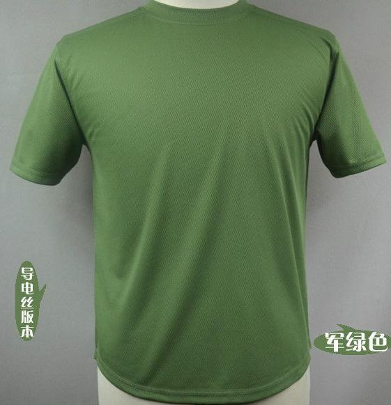 Original brand new British army hair speed dry short sleeve T-shirt COOLMAX fabric with conducting wire Summer special price