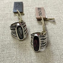 Limited special price Spain UNOde50 Purple Grey Crystal Ring Handmade Silver Plate European and American INS Tide Cards Niche