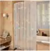 Shower curtain Shower curtain set Powder room dry and wet separation partition window Bathroom waterproof rain curtain free of holes