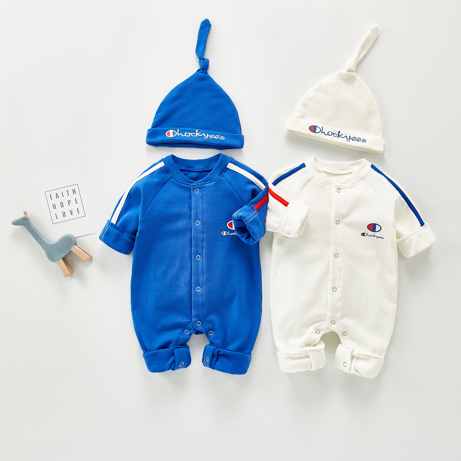 Autumn baby long-sleeved baseball uniform baby handsome little sweater coat jumpsuit romper male and female baby super-foreign style