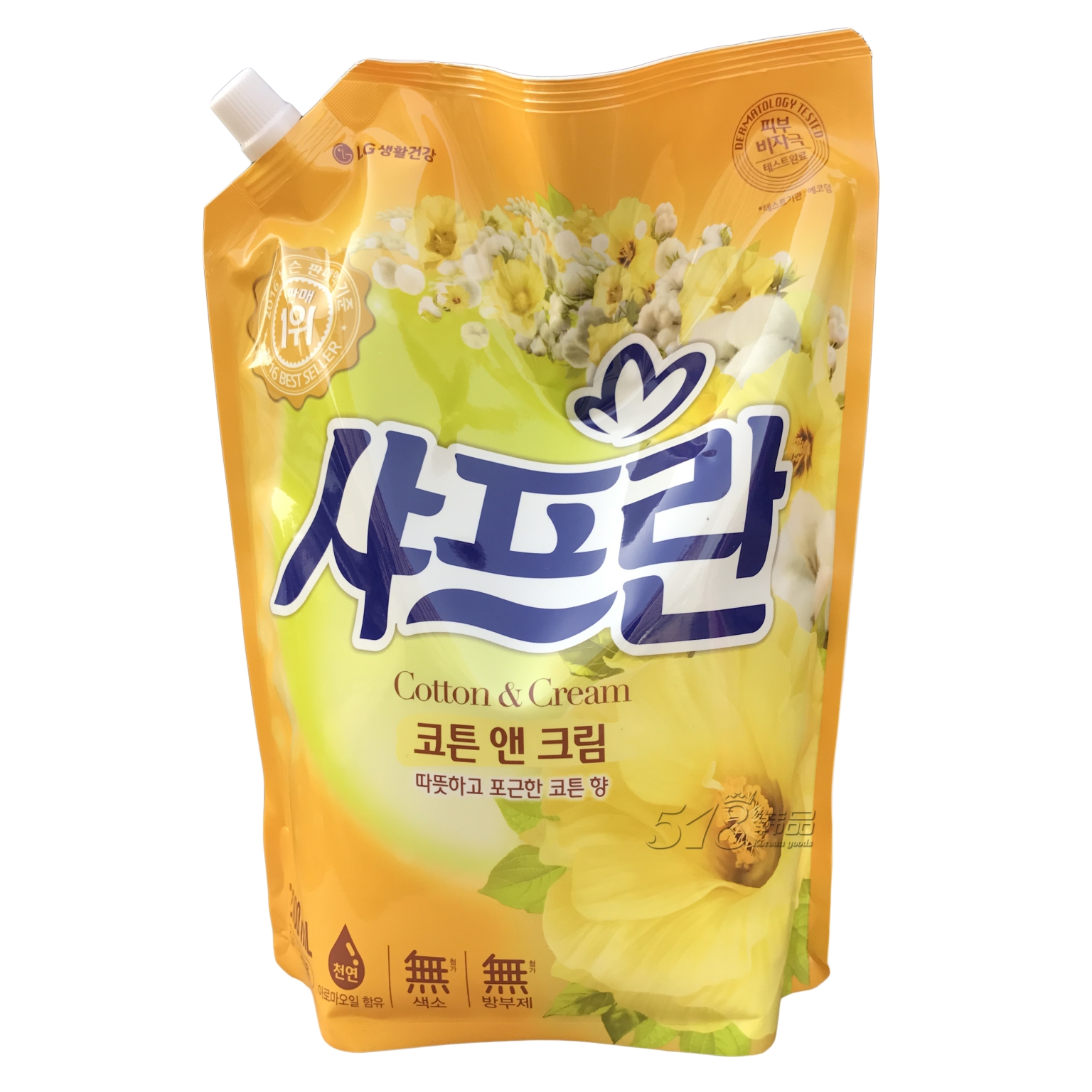 Hàn Quốc nhập khẩu LG nước xả vải xả dung dịch chăm sóc dung dịch làm mềm chống tĩnh điện hoa 2000ml - Phụ kiện chăm sóc mắt chai xịt vệ sinh giày SNOKER