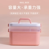 Вместительный и большой набор маникюрных инструментов для маникюра, портативный лак для ногтей, настольная коробка для хранения