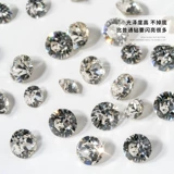 Блестки для ногтей для маникюра, прозрачный серебряный алмаз со стразами для ногтей, аксессуар, легкий роскошный стиль