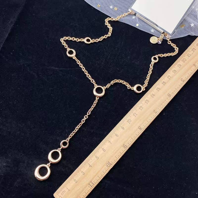 16Necklace Simplicity Versatile fashion temperament Inlaid diamond atmosphere personality Retro Port style new pattern tide ce519