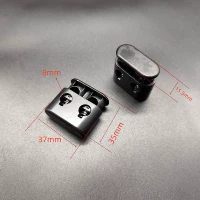 Черный 8мм 2 шт.