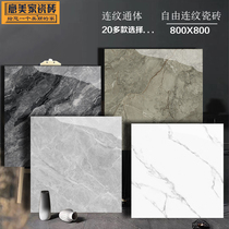 Lianhe whole body marble tile 800*800 background wall living room floor tile non-slip tile toilet gray brick