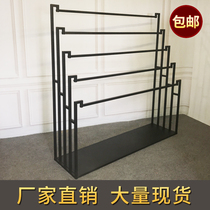 围巾架子丝巾展示架落地式服装店裤子展示架多功能挂皮带布料陈列
