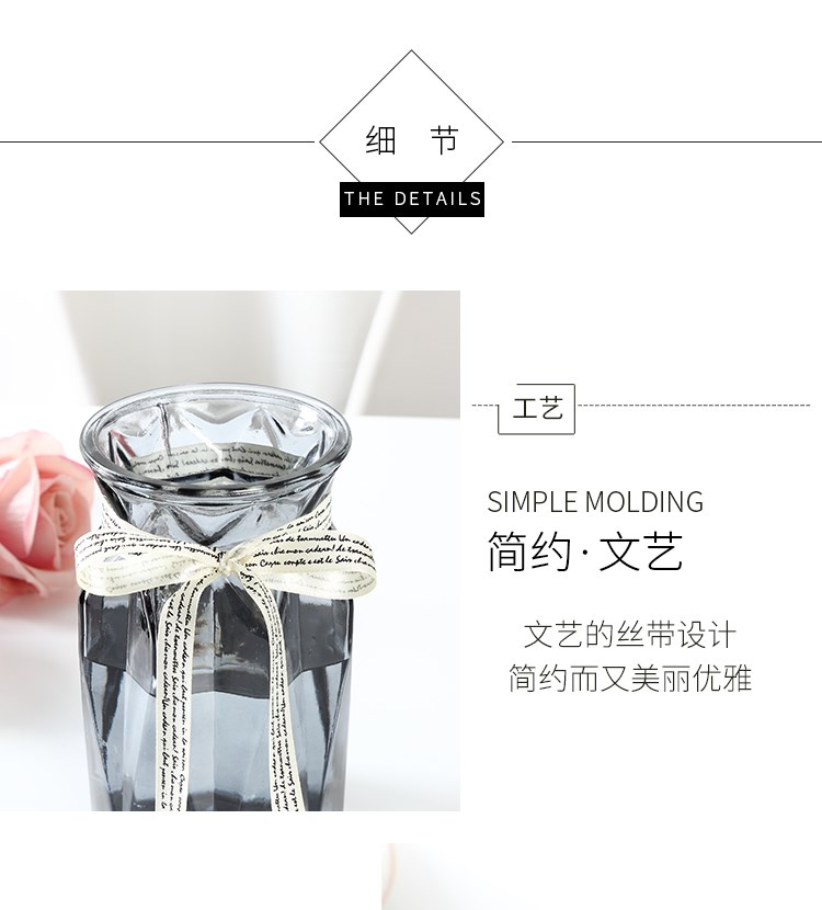 Bình thủy tinh sáng tạo đơn giản nước xanh củ cải dụng cụ trồng cây Châu Âu phòng khách nhà hoa văn hóa nước khô bình - Vase / Bồn hoa & Kệ các mẫu chậu hoa đẹp