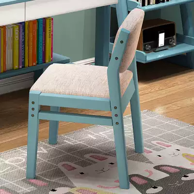 Nordic solid wood lift chair simple adjustable primary and secondary school students study office chair desk chair with backrest computer chair
