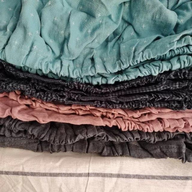 Foreign trade clearance handling micro-blemishes cotton cloth pure cotton washed cotton single double bed bamboo hat