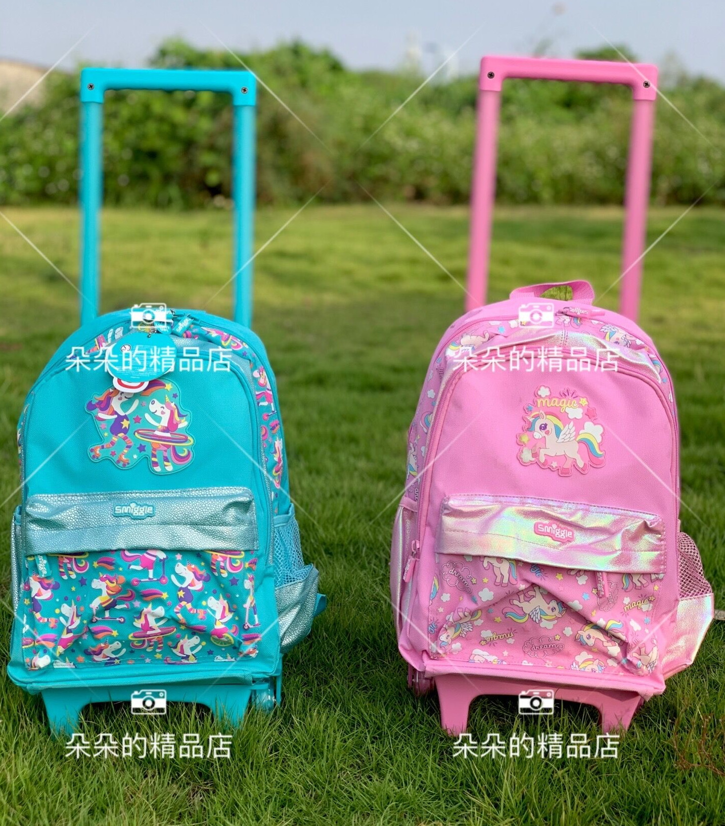 Spot Australia Smiggle Girl Pupil Midsize Unicorn Larkey Schoolbag Cute Travel Bag