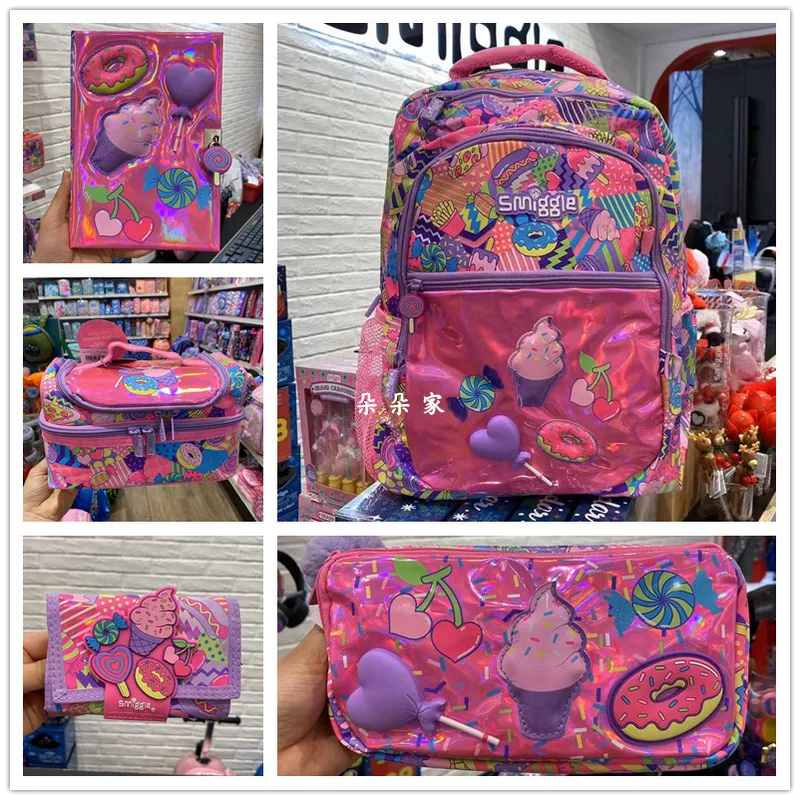 Backpack for ice cream for students, wallet, pencil case