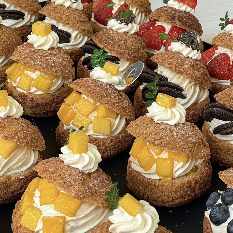 Wholesale Semi-Finished Puff Pastry Shells for Baking and Desserts, Suitable for Commercial Use in Pastry Shops and Stalls