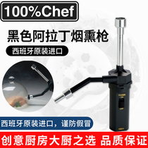 Spanish 100%Chef black smoked gun Aladdin smoked gun smoked machine Smoked Machine Molecular Cuisine Tools