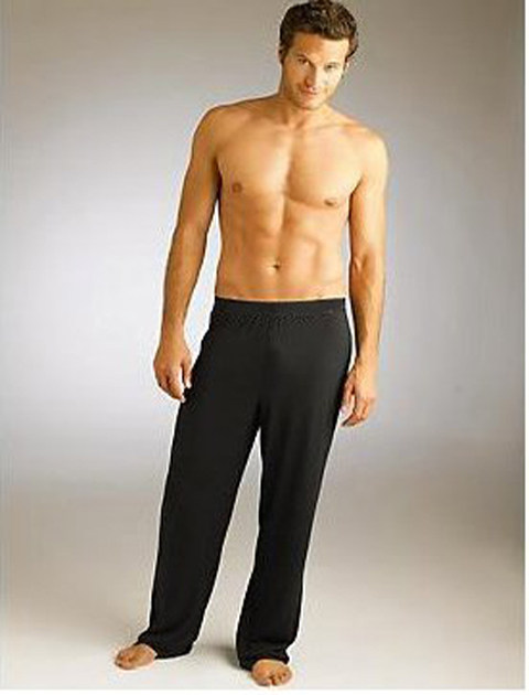 New style men's sexy loose tie trousers comfortable home fitness yoga casual wide-leg pajamas tailor-made