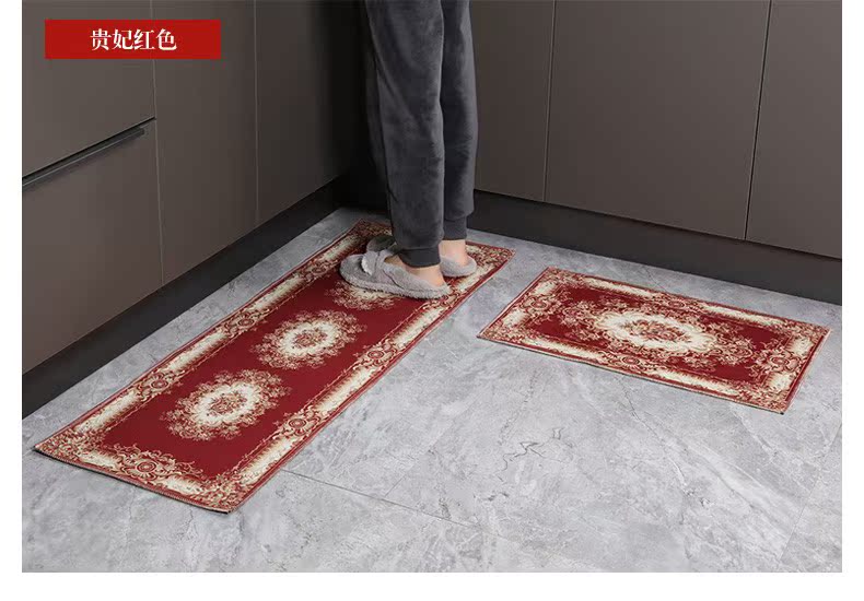 Tinh tế tinh thể nhung bếp mat dầu-proof non-slip không thấm nước bếp thảm thảm máy có thể giặt mat