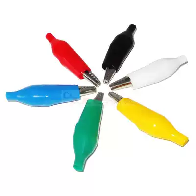 High-quality large alligator clip All-inclusive battery clip all-sheath insulation clip foreskin test clip Test electronic experimental clip
