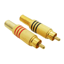 Gilded welding lotus head power amplifier sound AV audio-video plug 339 plum plug lotus head RCA head