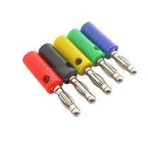 4mm banana plug 4 mm banyana insert free of welding high elastic lantern head experimental test panel socket